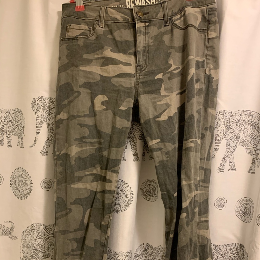 Camo Print Jeans